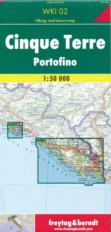 Carte de randonnée n° WKI.02 - Cinque Terre, Portofino (Italie) | Freytag & Berndt carte de randonnée Freytag & Berndt