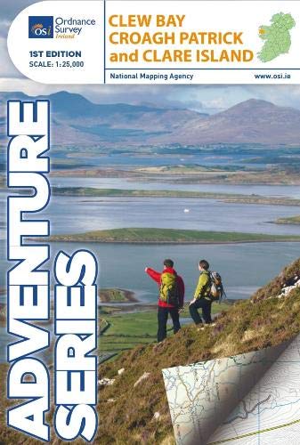 Carte de randonnée - Clew Bay, Croagh Patrick & Clare Island (Irlande) | Ordnance Survey - série Adventure carte pliée Ordnance Survey Ireland 