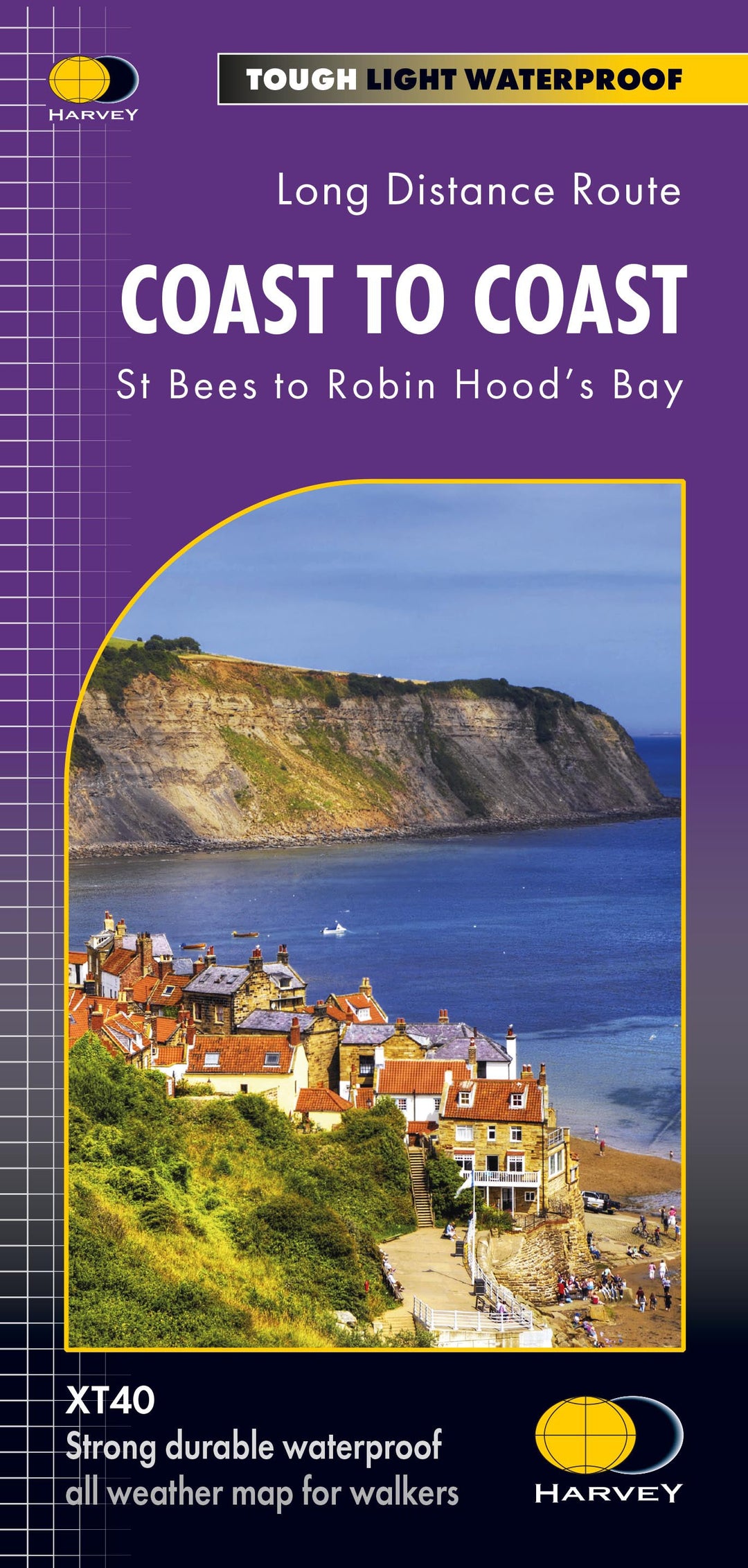 Carte de randonnée - Coast to Coast Ouest XT40 | Harvey Maps - National Trail maps carte pliée Harvey Maps 