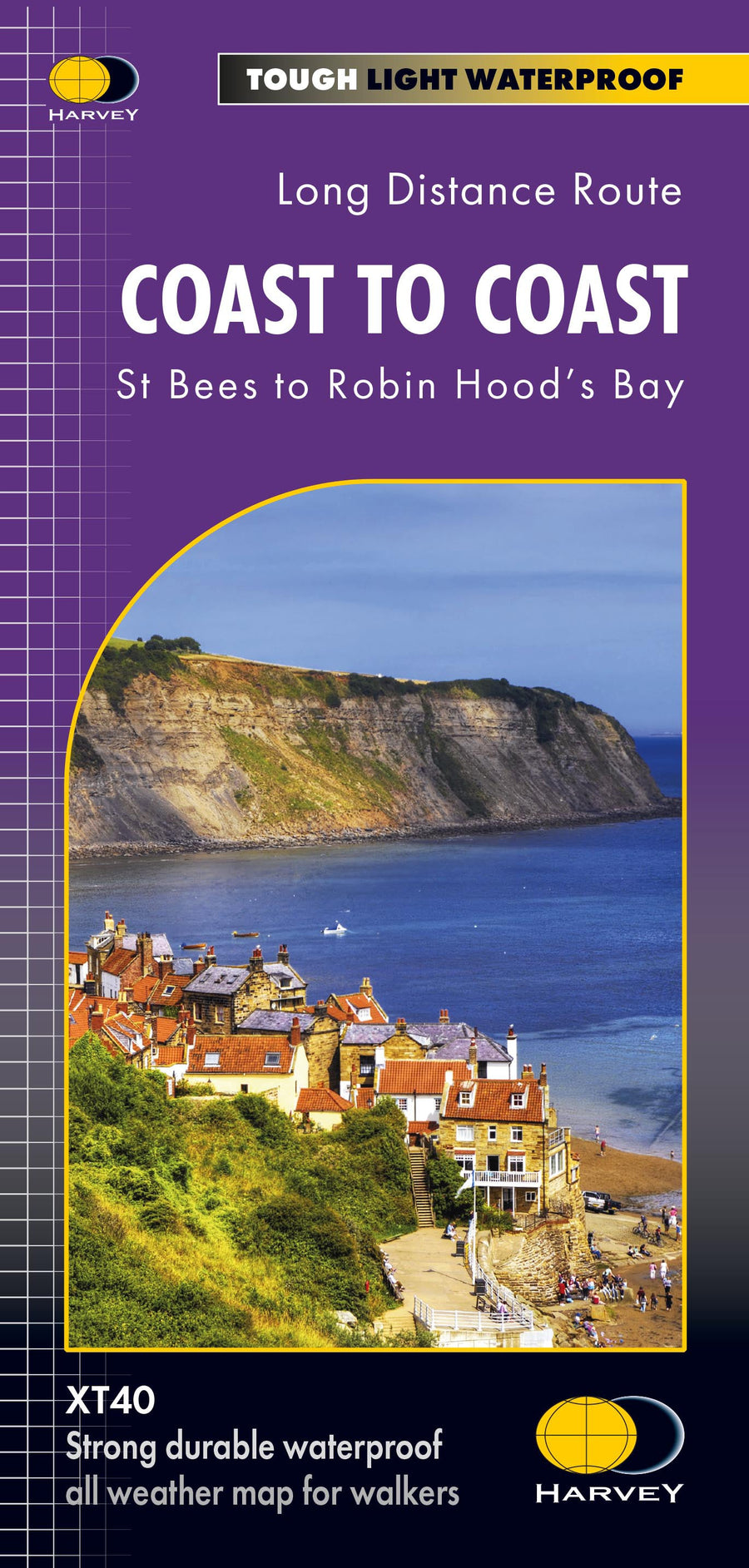 Carte de randonnée - Coast to Coast Ouest XT40 | Harvey Maps - National Trail maps carte pliée Harvey Maps 