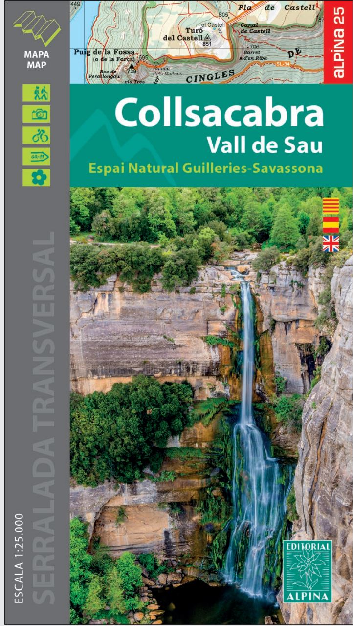 Carte de randonnée - Collsacabra, Vall de Sau (Catalogne) | Alpina carte de randonnée Editorial Alpina
