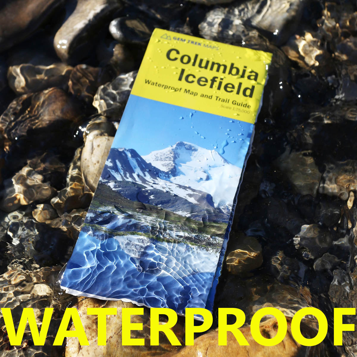 Carte de voyage - Columbia Icefield (PN Banff et Jasper, Alberta) | Gem Trek carte de randonnée Gem Trek Publishing