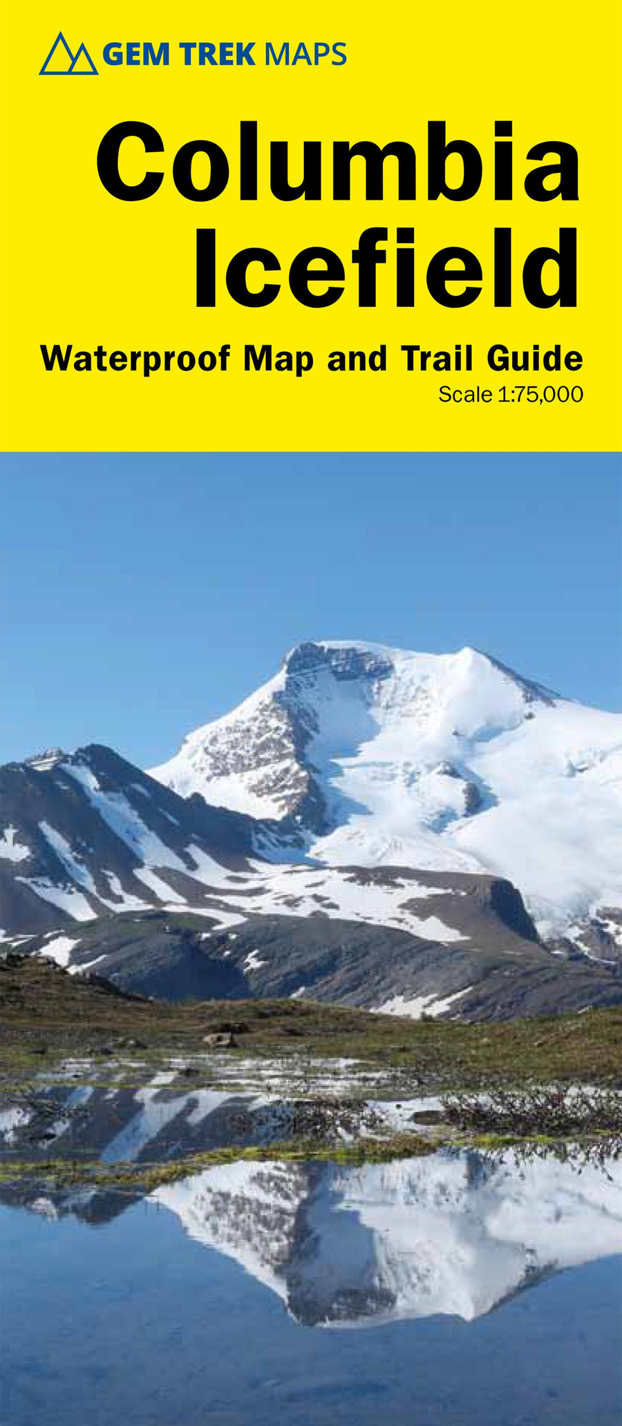 Carte de randonnée - Columbia Icefield (PN Banff et Jasper, Alberta) | Gem Trek carte pliée Gem Trek Publishing 