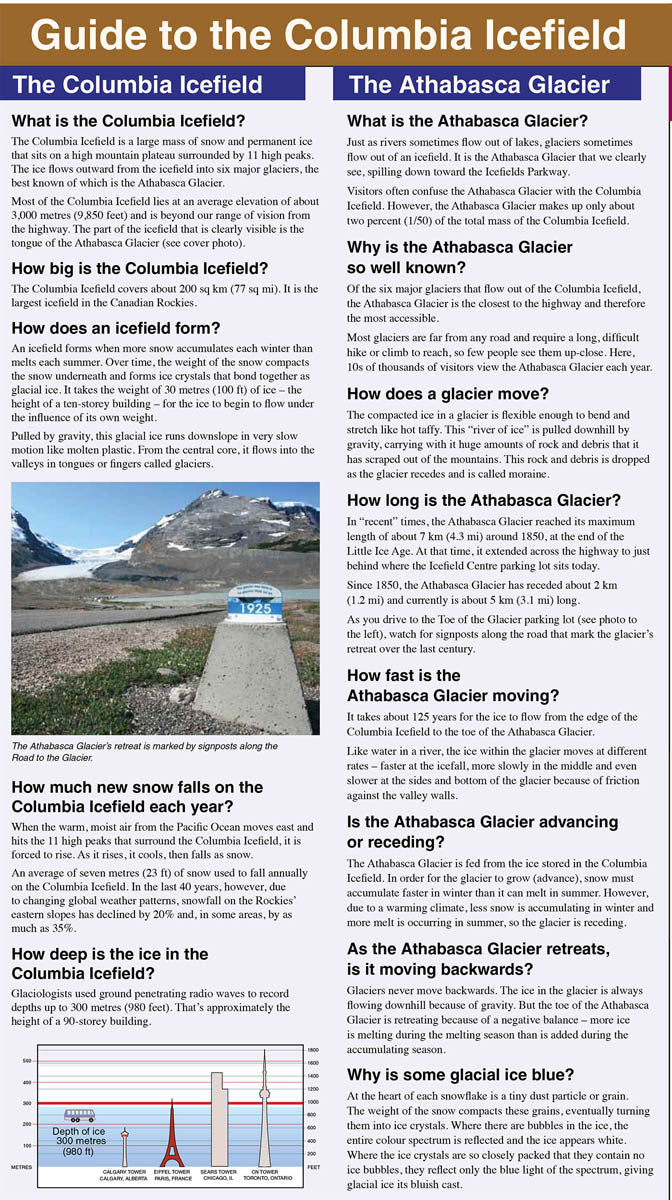 Carte de randonnée - Columbia Icefield (PN Banff et Jasper, Alberta) | Gem Trek carte pliée Gem Trek Publishing 