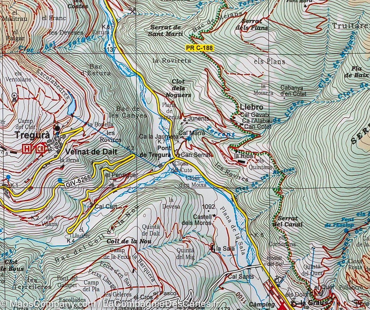 Carte de randonnée - Costabona & Haute Vallée du Ter (Pyrénées Catalanes) | Alpina carte de randonnée Editorial Alpina