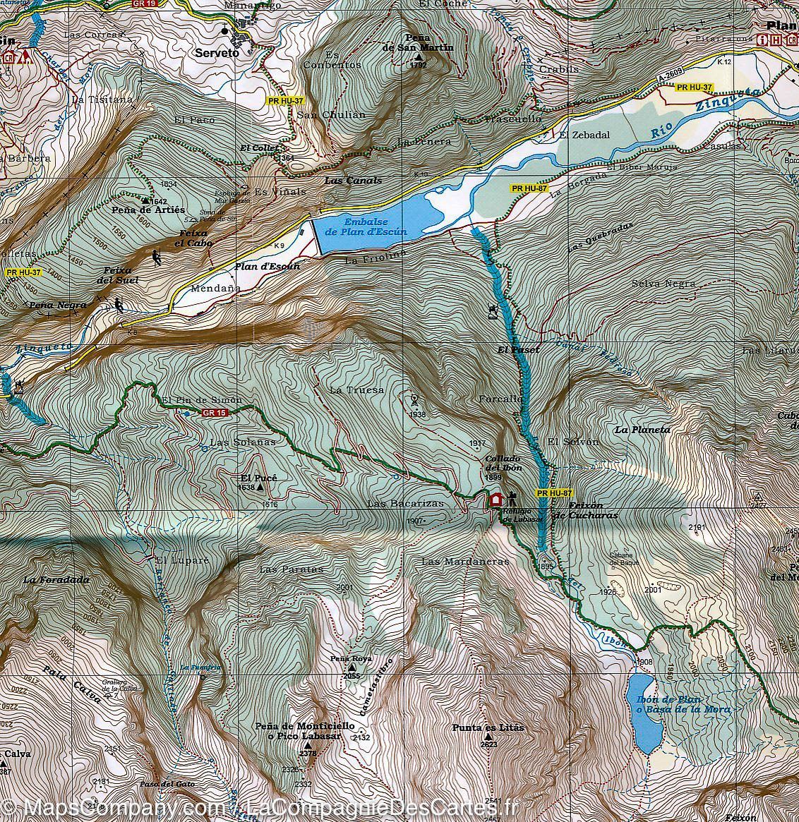 Carte de randonnée - Cotiella & Peña Montañesa (Pyrénées) | Alpina carte de randonnée Editorial Alpina