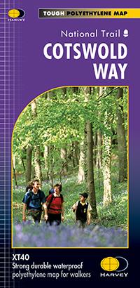 Carte de randonnée - Cotswold Way XT40 | Harvey Maps - National Trail maps carte pliée Harvey Maps 