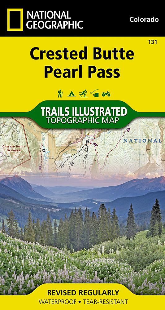 Hiking map No. 131 - Crested Butte, Pearl Pass (Colorado) | National G ...