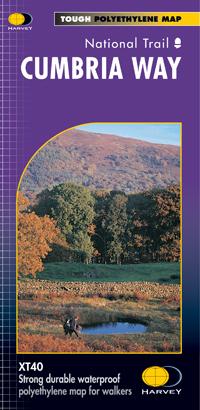 Carte de randonnée - Cumbria Way XT40 | Harvey Maps - National Trail maps carte pliée Harvey Maps 