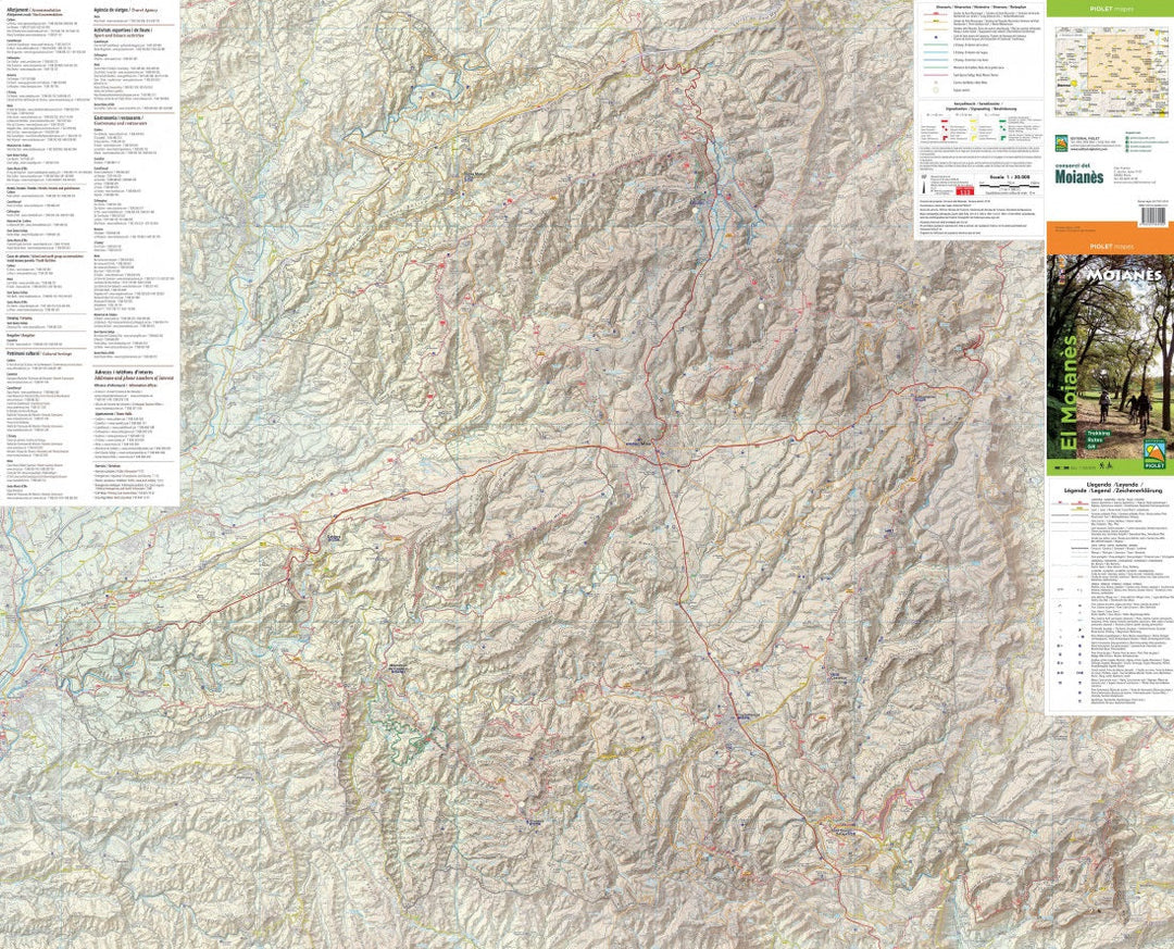 Carte de randonnée & cycliste - El Moianés (Catalogne) | Piolet carte pliée Editorial Piolet 