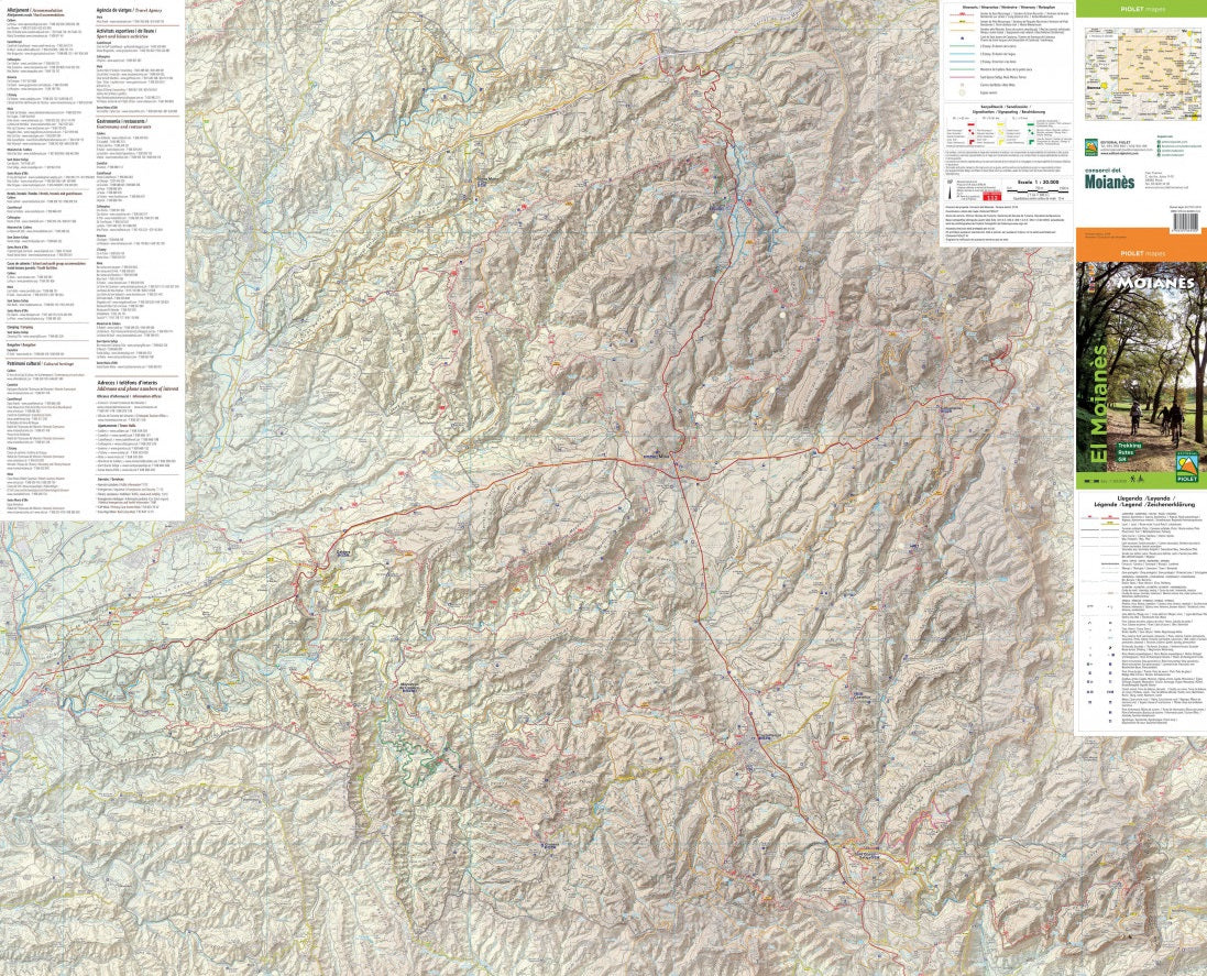 Carte de randonnée & cycliste - El Moianés (Catalogne) | Piolet carte de randonnée Editorial Piolet