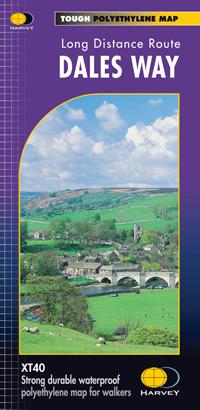 Carte de randonnée - Dales Way XT40 | Harvey Maps - National Trail maps carte de randonnée Harvey Maps