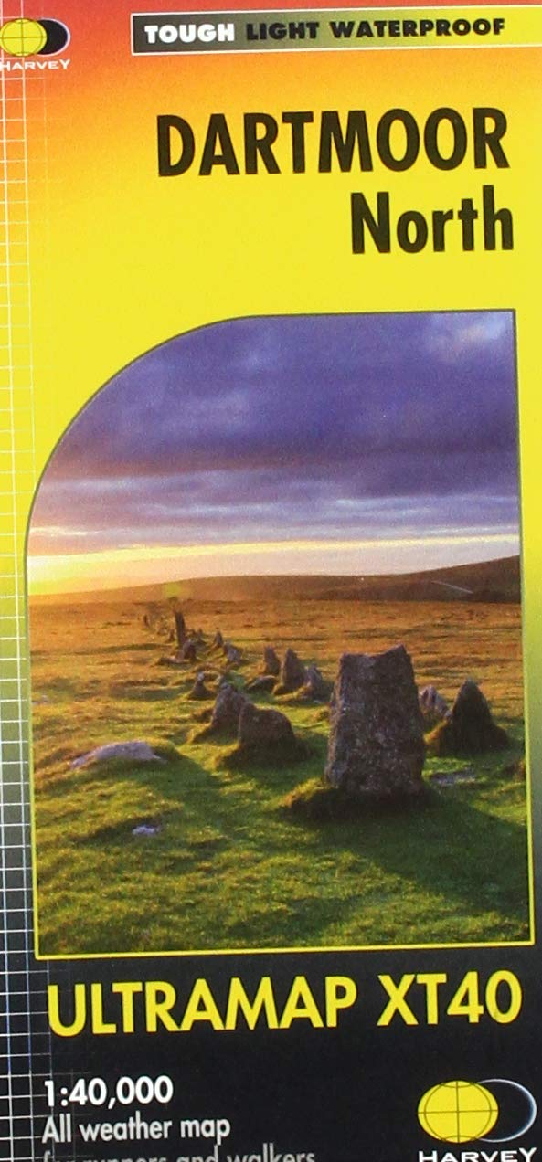 Carte de randonnée - Dartmoor Nord XT40 | Harvey Maps - Ultramap carte pliée Harvey Maps 