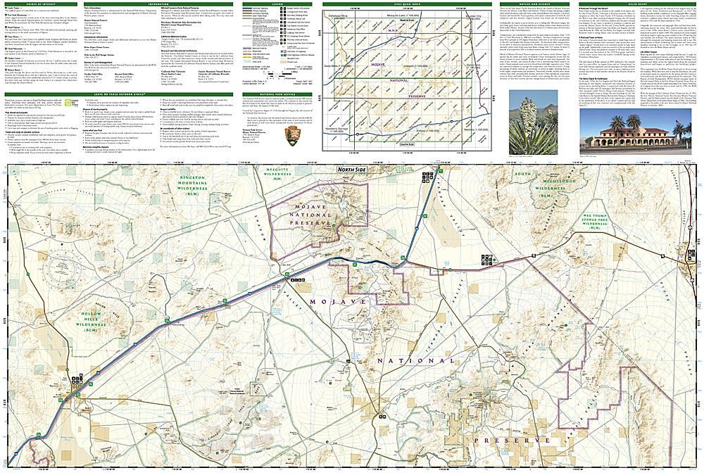 Carte de randonnée n° 256 - Réserve Nationale Mojave (Californie) | National Geographic carte de randonnée National Geographic