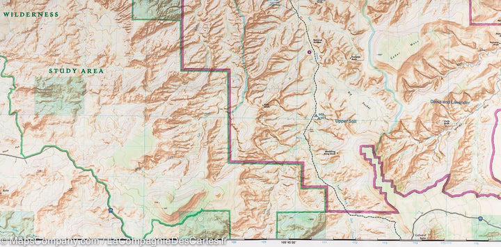 Carte de randonnée de Needles District (Parc National de Canyonlands, Utah) | National Geographic - La Compagnie des Cartes