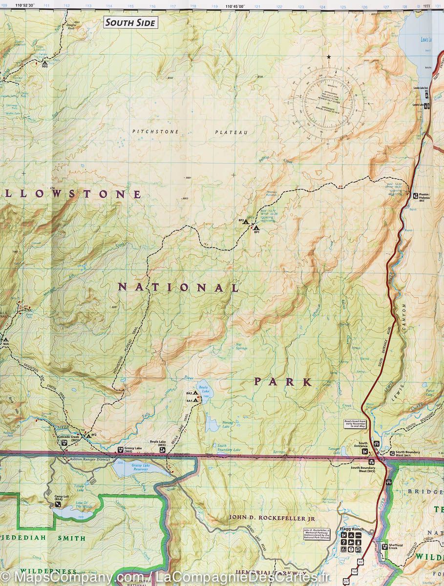 Carte de randonnée n° 302 - Old Faithful (Parc National de Yellowstone, USA) | National Geographic carte de randonnée National Geographic