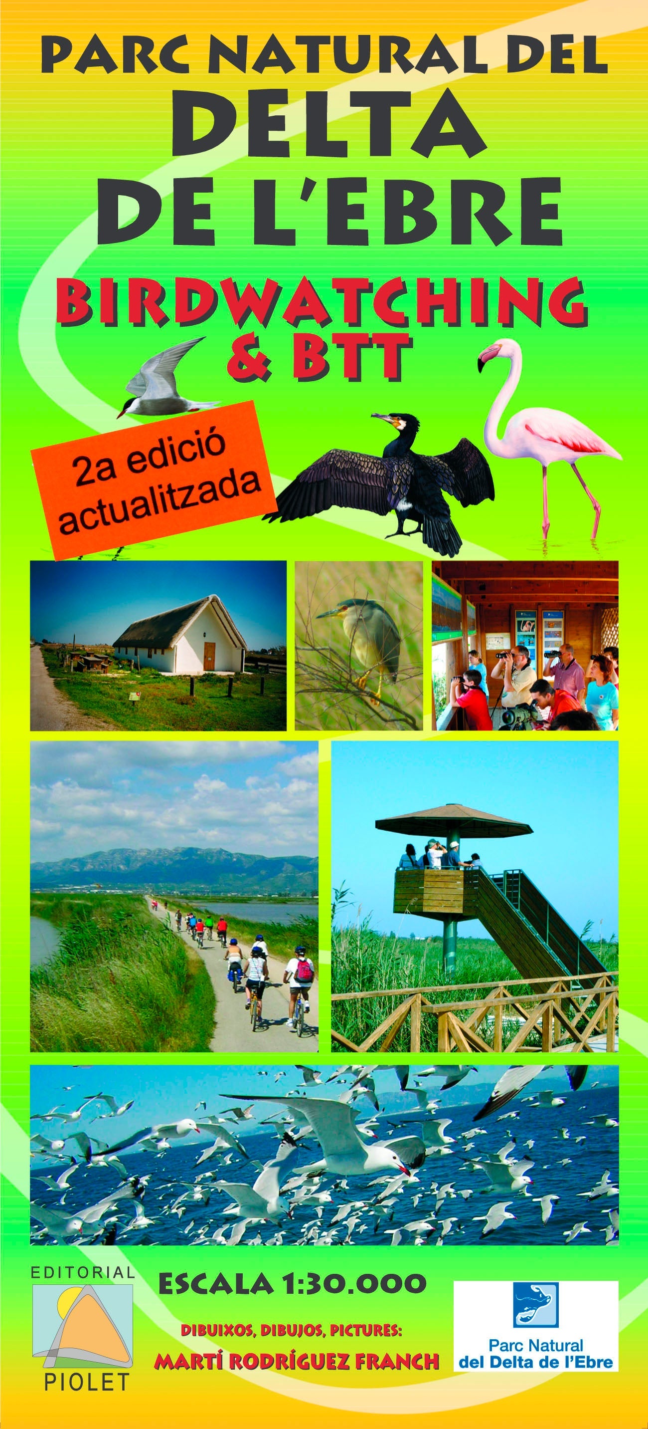 Carte de randonnée - Delta de l'Ebre | Piolet carte de randonnée Editorial Piolet