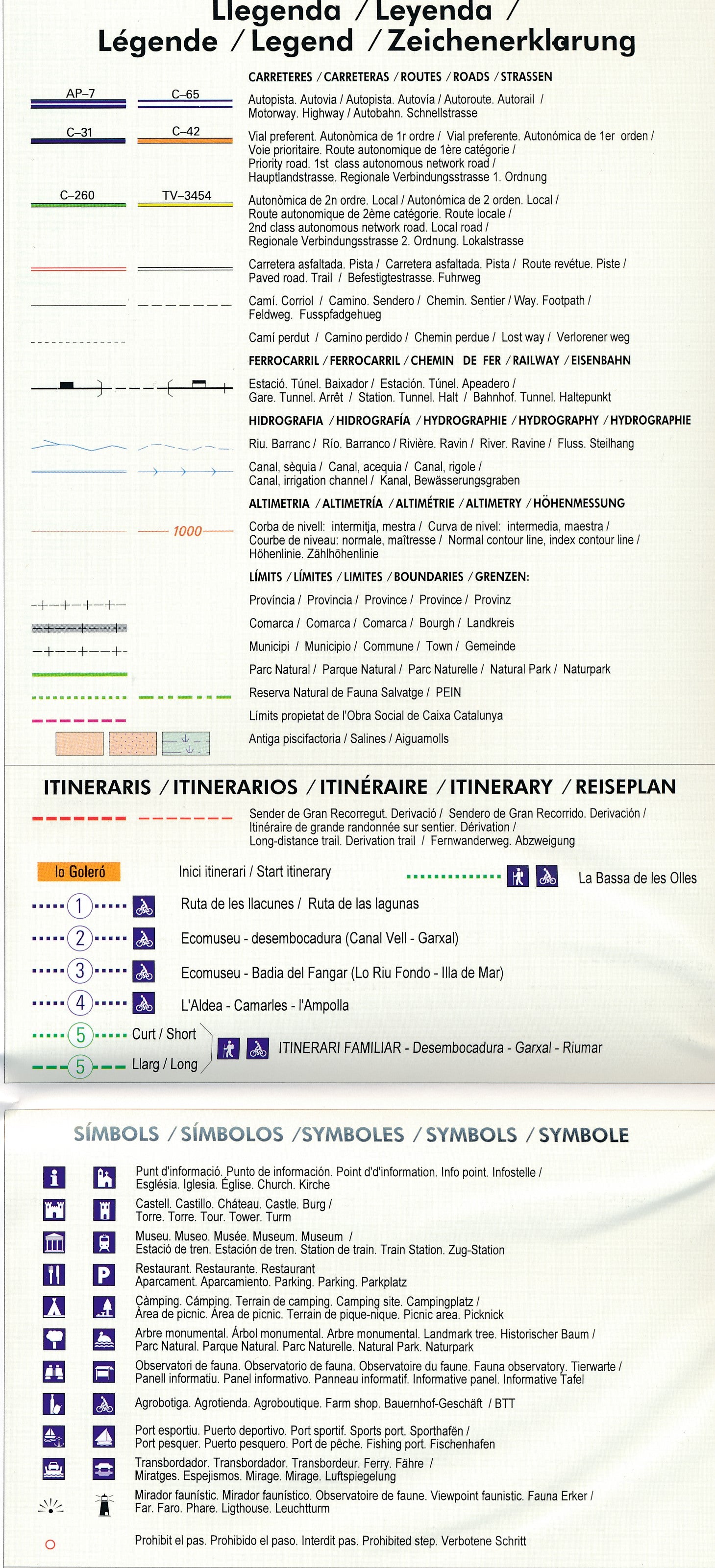 Carte de randonnée - Delta de l'Ebre | Piolet carte de randonnée Editorial Piolet