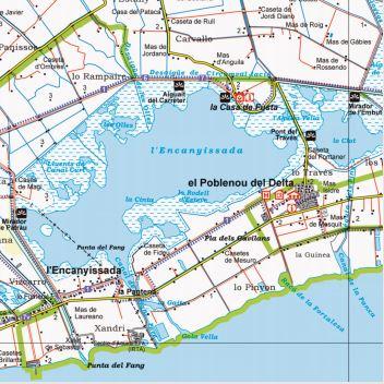 Carte de randonnée - Delta de l’Ebre & Serra de Montsià | Alpina carte de randonnée Editorial Alpina