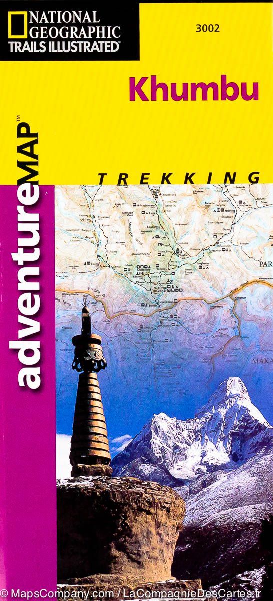 Carte de randonnée du Khumbu (Népal) | National Geographic - La Compagnie des Cartes