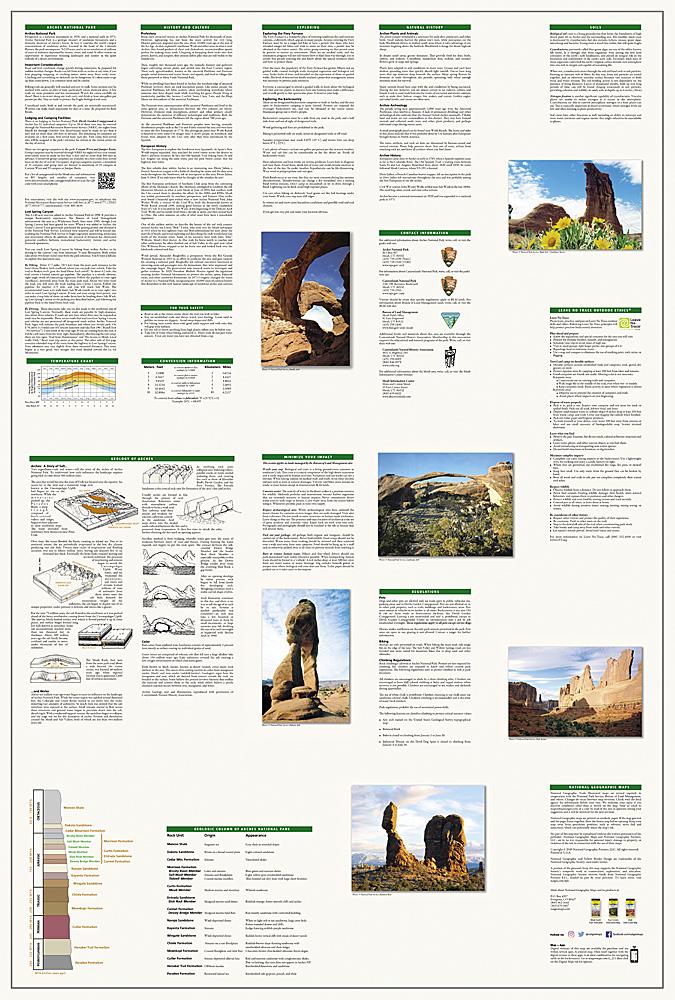 Carte de randonnée n° 211 - Parc National Arches (Utah) | National Geographic carte de randonnée National Geographic