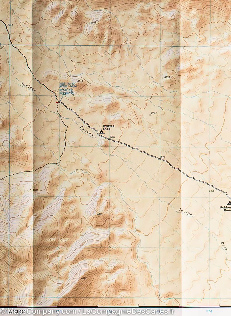 Carte de randonnée du Parc National Big Bend (Texas) | National Geographic - La Compagnie des Cartes