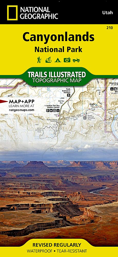 Carte de randonnée n° 210 - Parc National de Canyonlands (Utah) | National Geographic carte de randonnée National Geographic