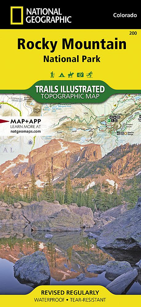 Carte de randonnée du Parc National de Rocky Mountain (Colorado) | National Geographic carte pliée National Geographic 