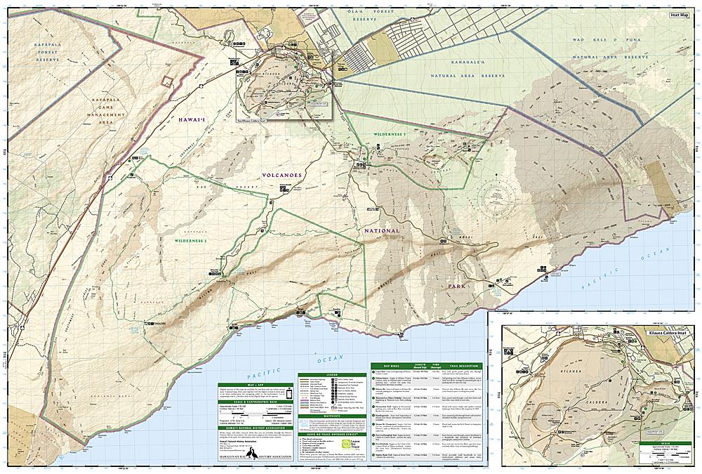 Carte de randonnée n° 230 - Parc National des Volcans (Hawaii, USA) | National Geographic carte de randonnée National Geographic