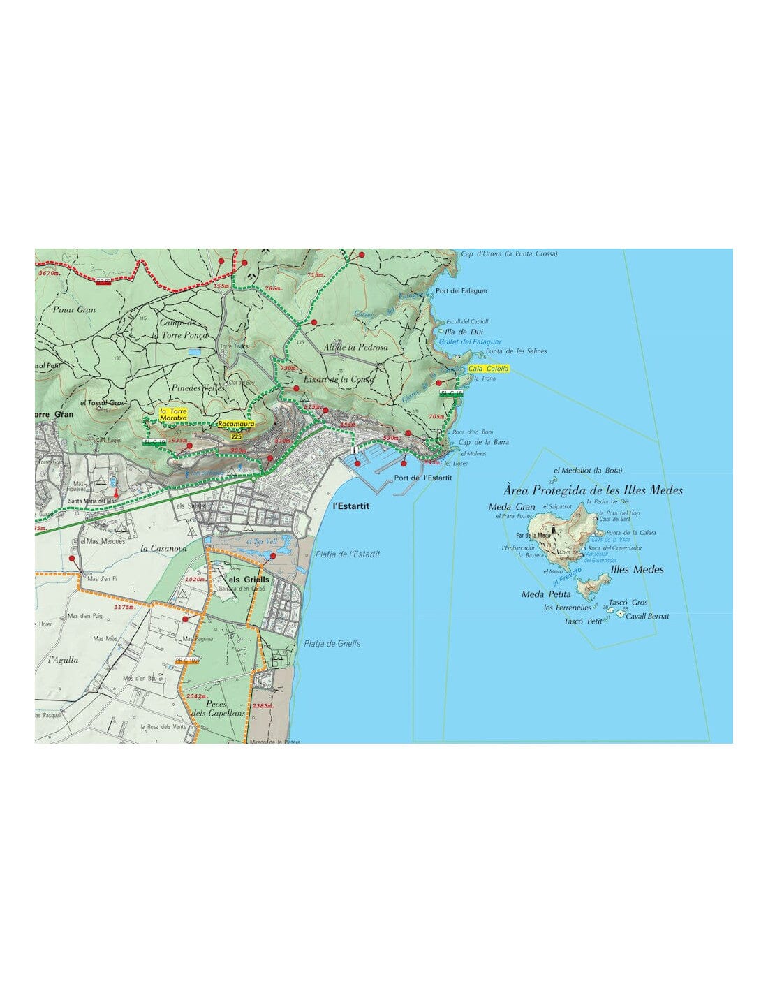 Carte de randonnée - Empordà, Costa Brava (lot de 2) | Piolet carte de randonnée Editorial Piolet