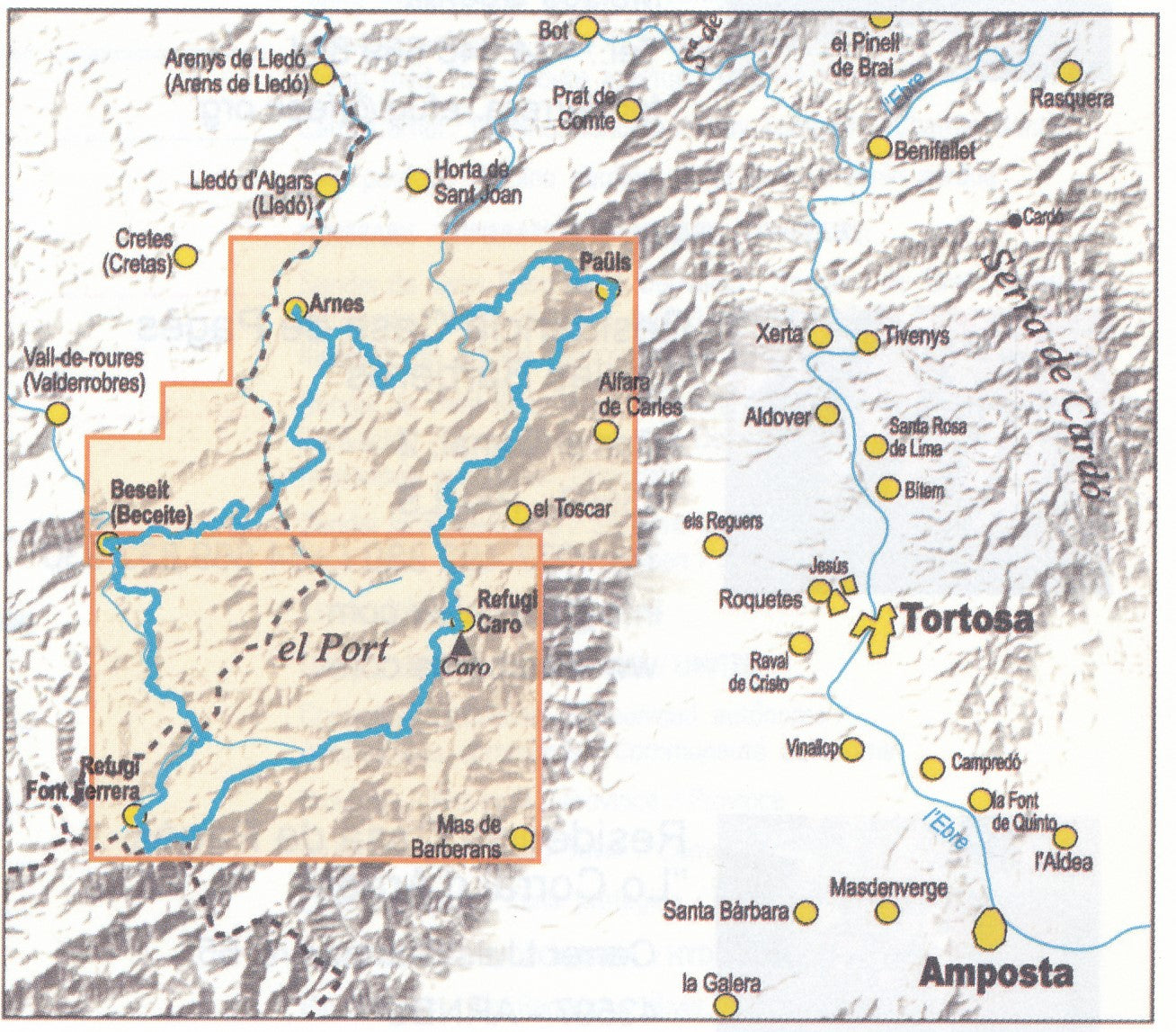 Carte de randonnée - Estels del Sud, La traversée du massif des Ports | Piolet carte de randonnée Editorial Piolet