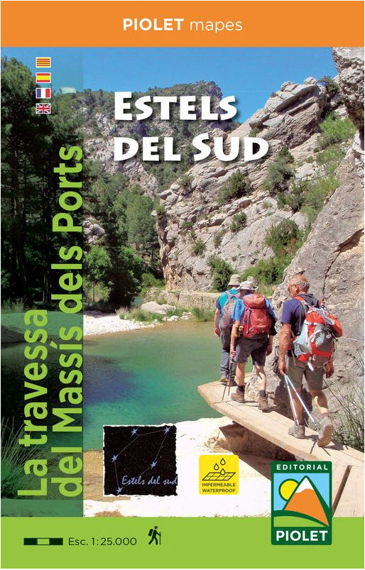 Carte de randonnée - Estels del Sud, La traversée massif des Ports | Piolet carte pliée Editorial Piolet 