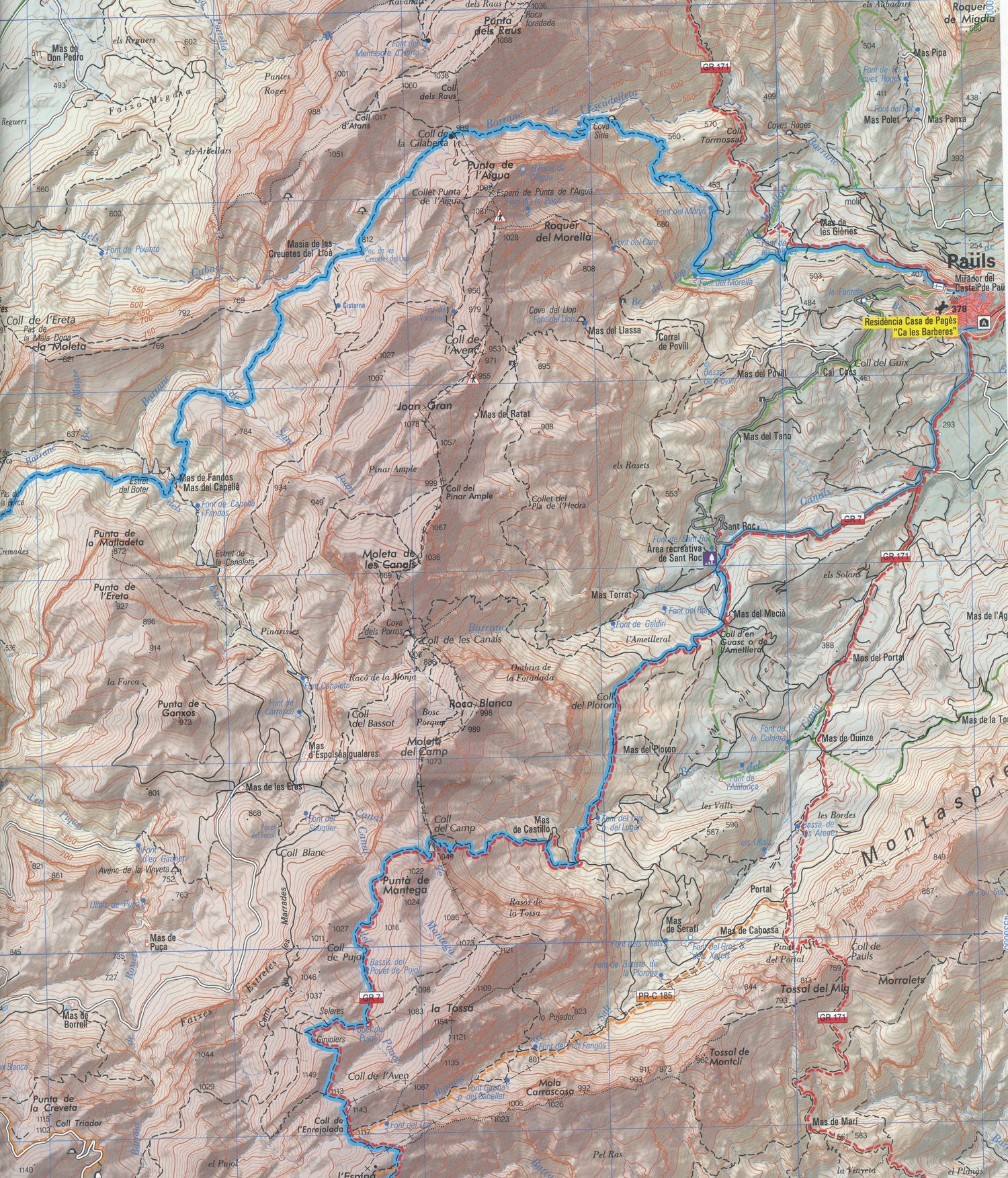 Carte de randonnée - Estels del Sud, La traversée du massif des Ports | Piolet carte de randonnée Editorial Piolet