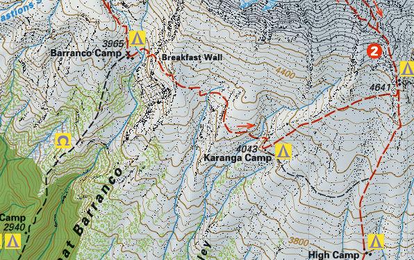 Carte de randonnée et d'escalade- Kilimanjaro + Moshi & Arusha city | Climbing Map carte de randonnée Climbing Map