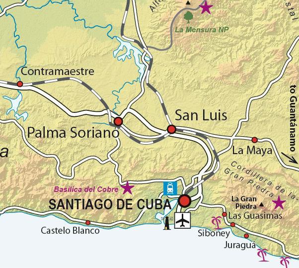 Carte de randonnée et d'escalade - Turquino Pico + Havanna/Santiago/Bayamo (Cuba) | Climbing Map carte pliée Climbing Map 