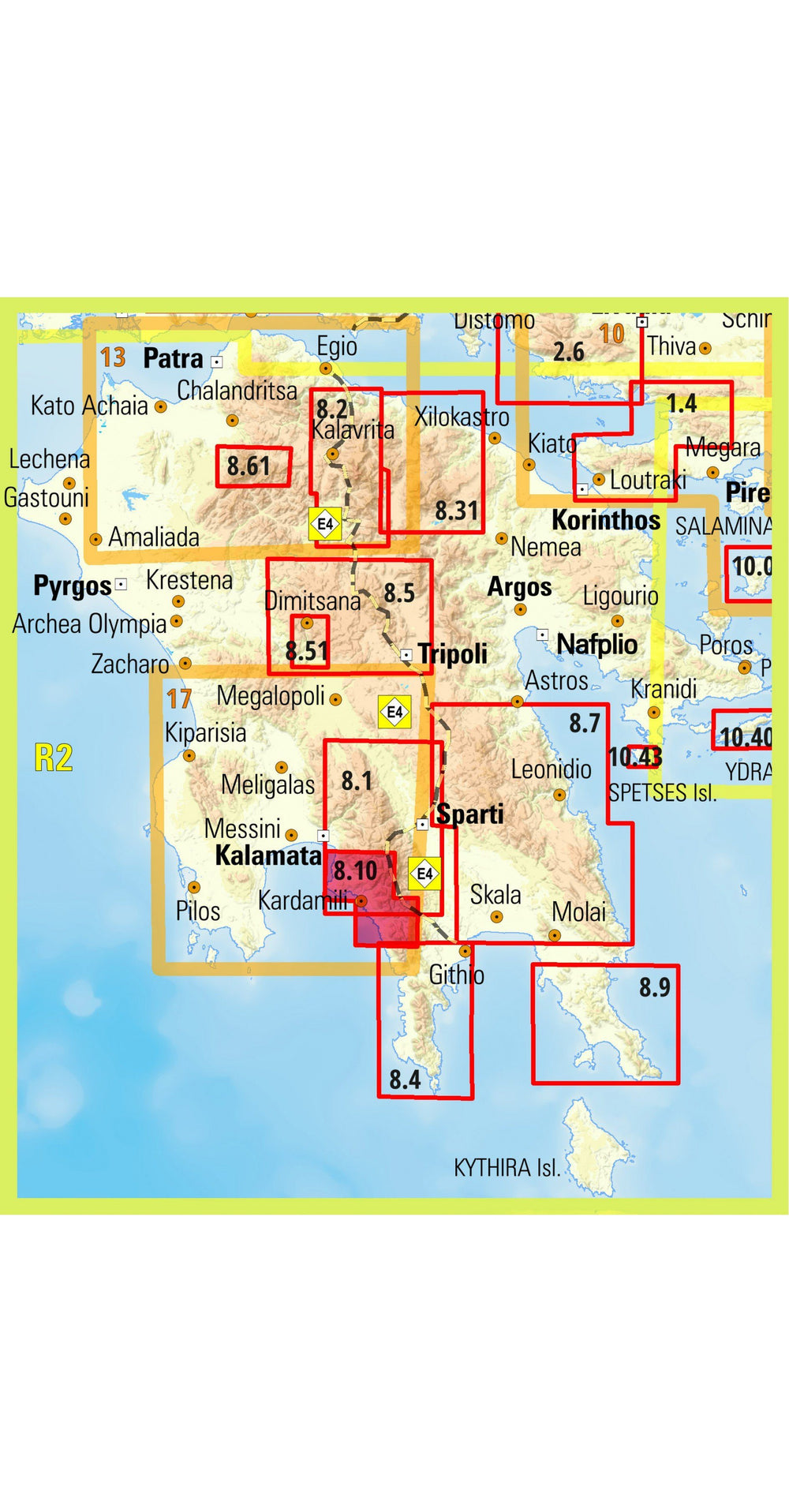 Carte de randonnée - Exo Mani | Anavasi carte pliée Anavasi 