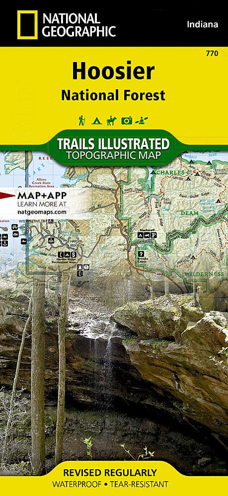 Carte de randonnée n° 770 - Forêt nationale de Hoosier (Indiana) | National Geographic carte de randonnée National Geographic