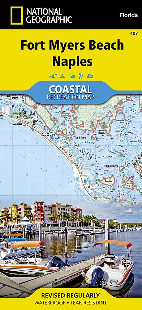 Carte de randonnée - Fort Myers Beach, Naples (Floride), n° 407 | National Geographic carte pliée National Geographic 
