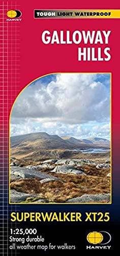 Carte de randonnée - Galloway Hills XT25 | Harvey Maps - Superwalker maps carte de randonnée Harvey Maps