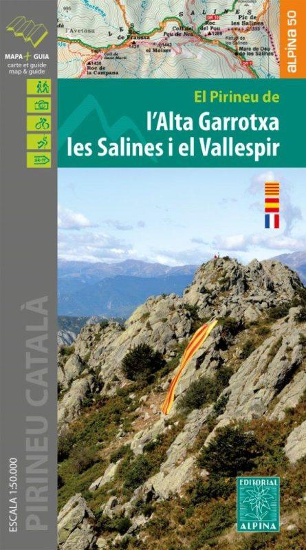 Carte de randonnée & Guide - Les Pyrénées de l’Alta Garrotxa, des Salines et du Vallespir (Pyrénées catalanes) | Alpina carte pliée Editorial Alpina 