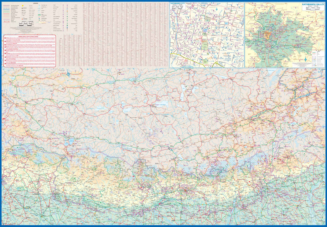 Carte de randonnée - Himalaya & Everest (Népal, Tibet) | ITM carte pliée ITM 