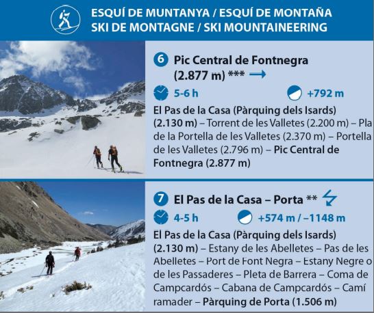 Carte de randonnée hivernale - Tossa Plana, Puigpedros (Pyrénées Catalanes) | Alpina carte de randonnée Editorial Alpina