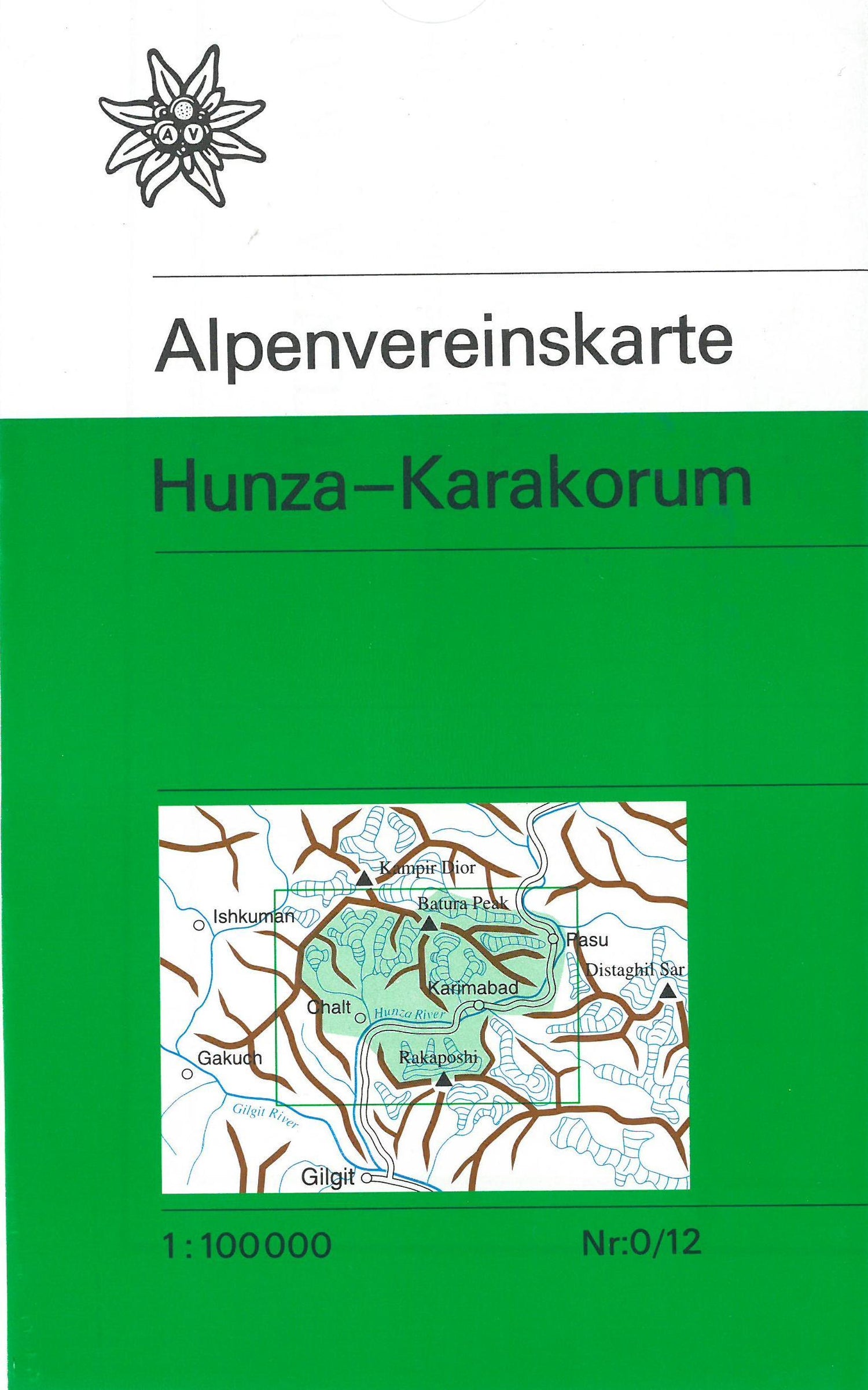 Carte de randonnée n° 0/12 - Hunza-Karakorum (Himalaya) | Alpenverein carte de randonnée Alpenverein Default Title