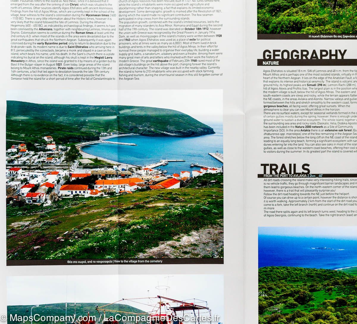 Carte de randonnée - Ile d'Aghios Efstratios (Grèce) | Terrain Cartography carte de randonnée Terrain Cartography