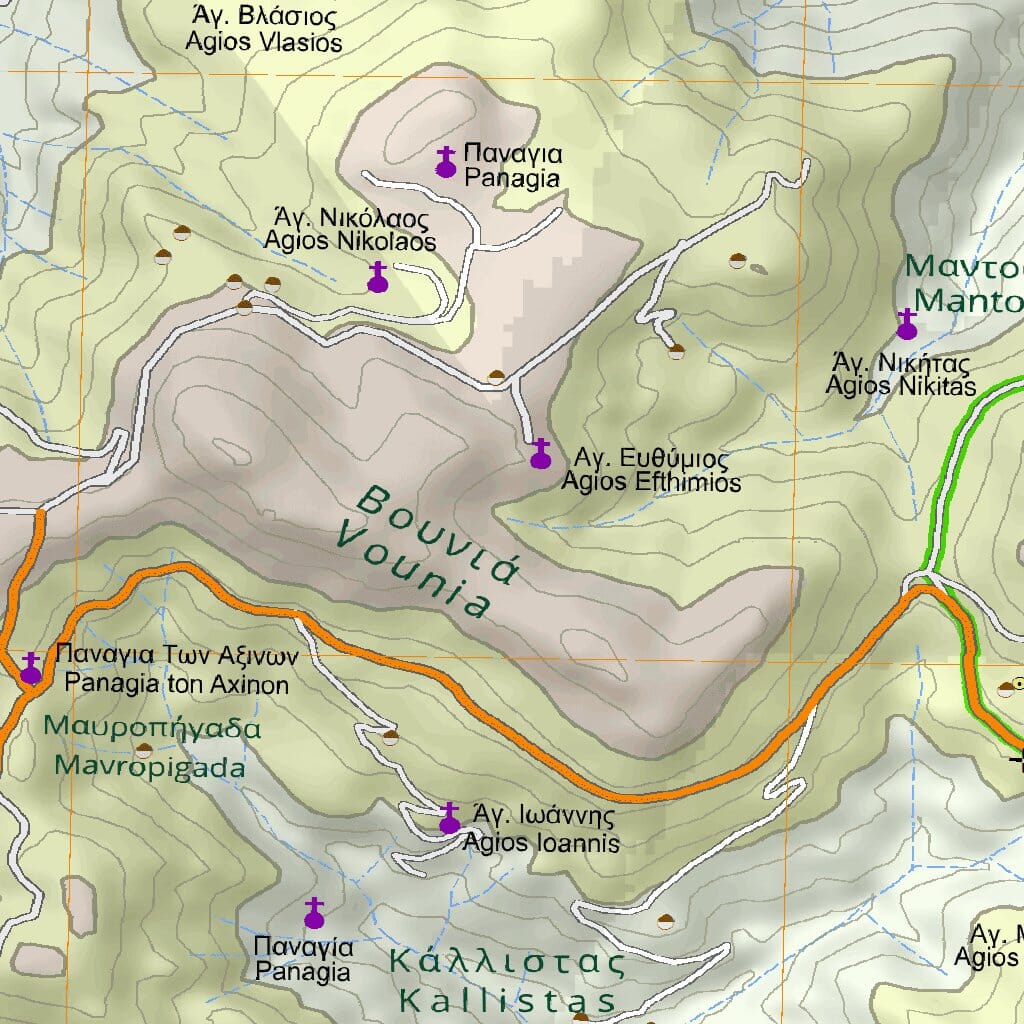Carte de randonnée n° 10.47 - île d'Anafi | Anavasi carte de randonnée Anavasi
