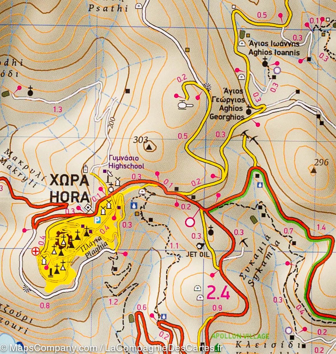 Carte de randonnée - Ile d'Anafi (Grèce) | Terrain Cartography carte de randonnée Terrain Cartography