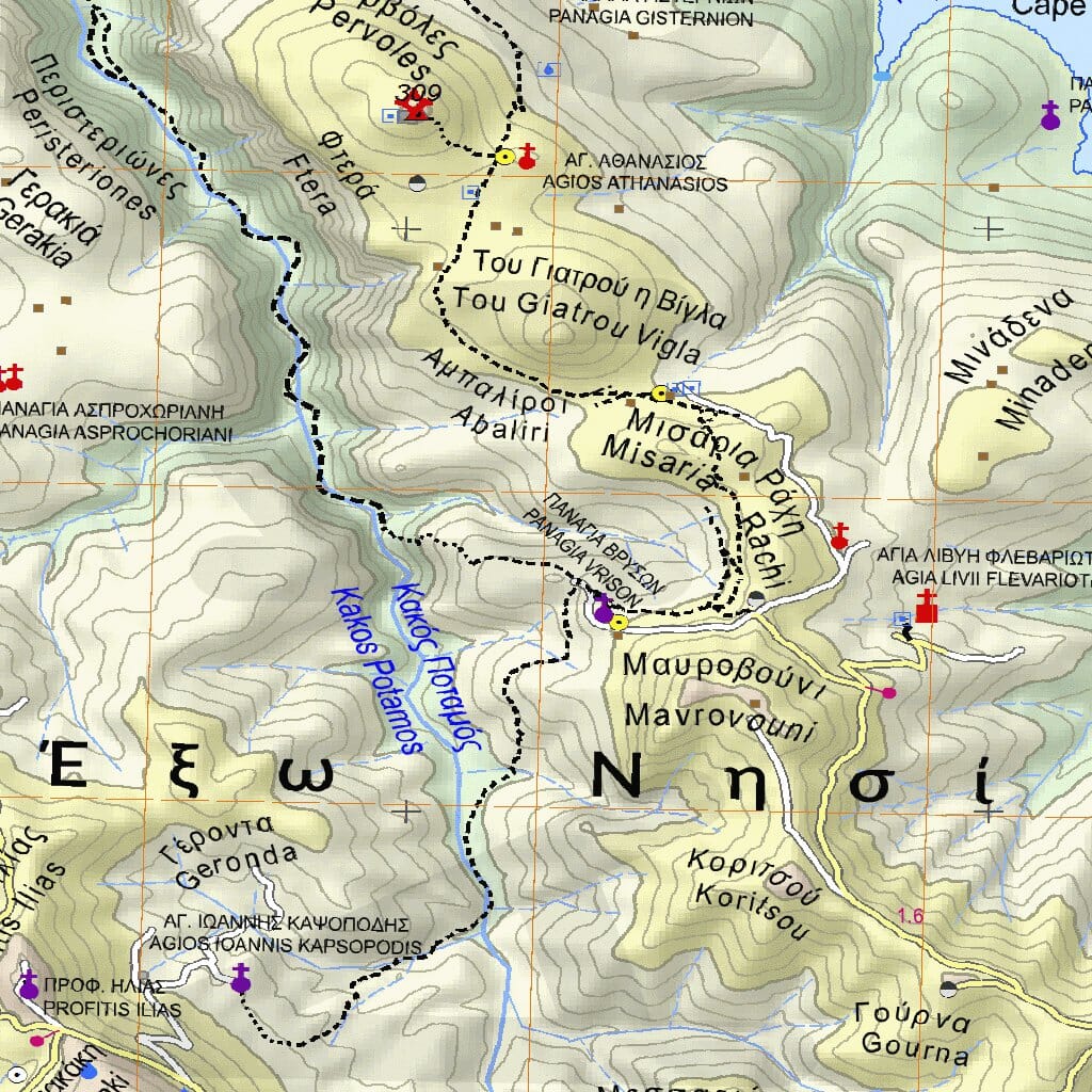 Carte de randonnée n° 10.49 - île d'Astypalaia | Anavasi carte de randonnée Anavasi