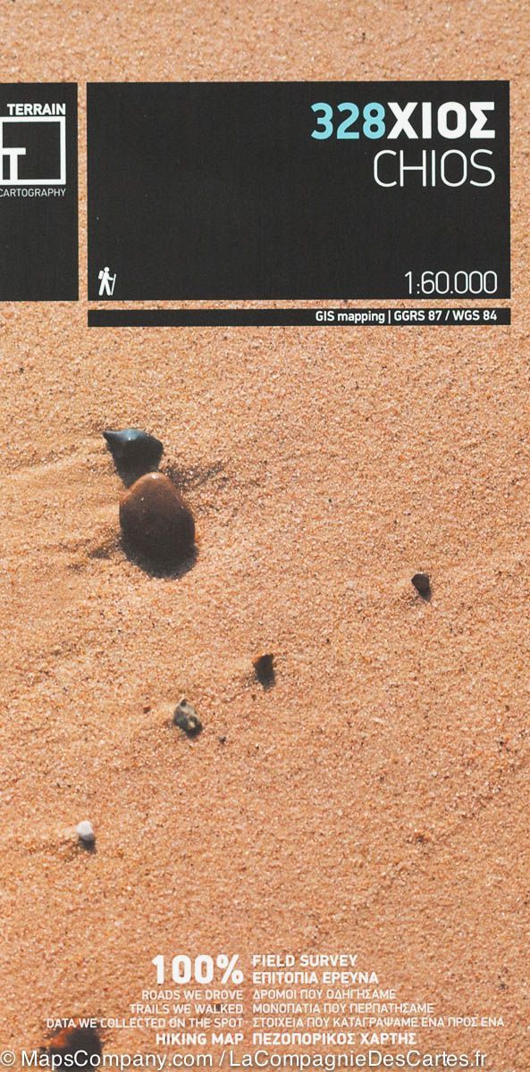 Carte de randonnée - Ile de Chios (Grèce) | Terrain Cartography carte de randonnée Terrain Cartography