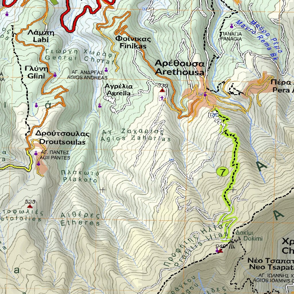 Carte de randonnée n° 10.51 - île d'Ikaria | Anavasi carte de randonnée Anavasi