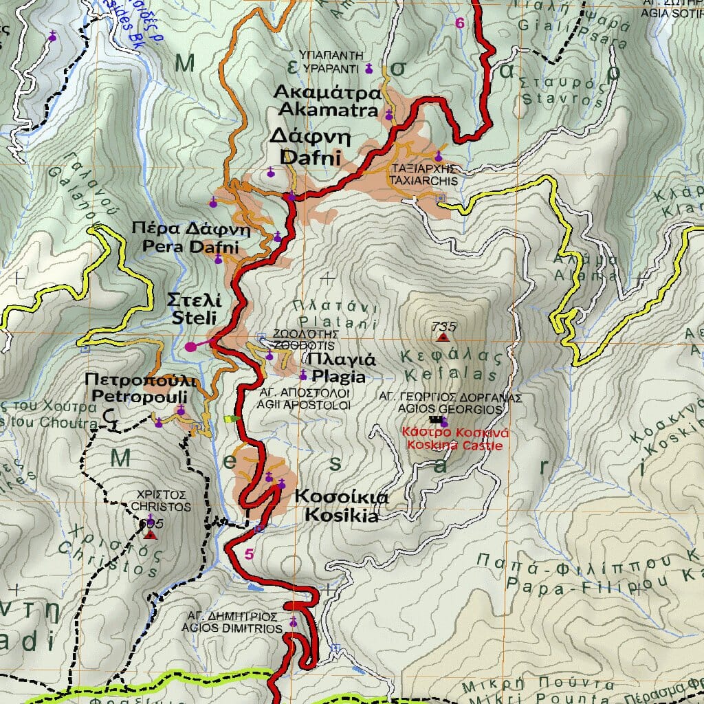 Carte de randonnée n° 10.51 - île d'Ikaria | Anavasi carte de randonnée Anavasi